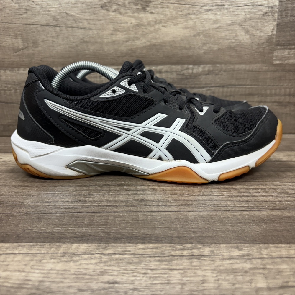 Asics Gel-Rocket Black Womens US Size 8 EUR 39.5 1072A056 Sneakers